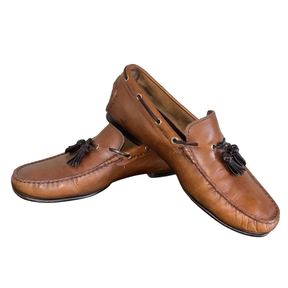 Tom Ford | Italian‎ | Brown Leather Tassled Loafers | 10 US, 9 UK, 43 EU